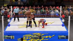 wwe 2k17 universe_wcw great American bash_ wcw us title kurt angle vs goldberg vs scott steiner