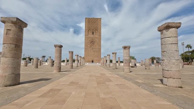 Walking Tour Rabat Hassan Tower Morocco 🇲🇦 4K HDR смотреть онлайн