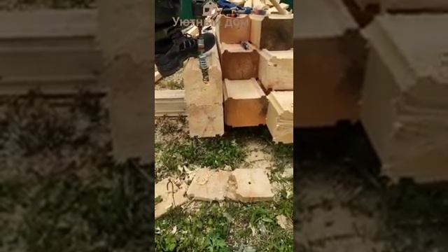 Технология установки пружинного узла "Сила" при сборке дома из бруса камерной сушки