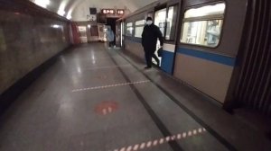 Прибытие и Отправление Поезда 81-740 Русич На Станций Метро Проспект Мира //22 Февраля 2021