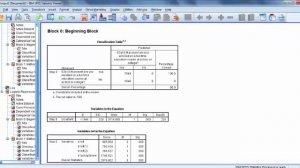 Multiple Logistic Regression in SPSS