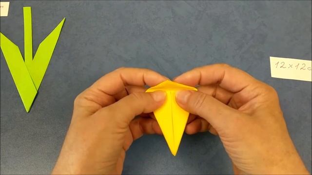 Ирис оригами | Iris origami | Origami paper flowers | Цветы оригами