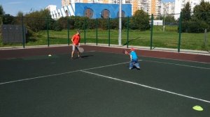 Теннис ребенок 3-4 года! Tennis kids 3-4 years old