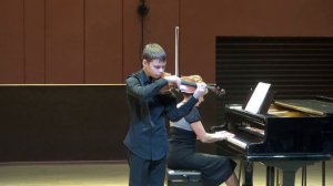 Ф. Верачини, "Концертная соната" ми-минор 1,2 части. Исполняет Ситников Данил.