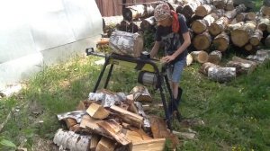 Как работает дровокол