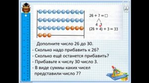 Вычисления вида 26+7