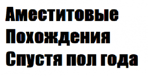 Аметистовые Похождения спустя пол года