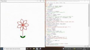 Рисуем цветок на Python
