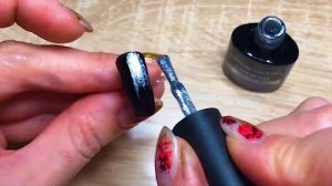 Дизайн ногтей кошачий глаз и стемпинг