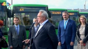 В Архангельск из Белоруссии прибыли 15 новых автобусов