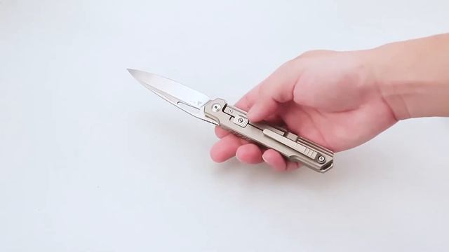 SRM folding knife Fantasy 1421 - Fitted with N690Co blade, TC4 handle, and dual locking system смотреть онлайн