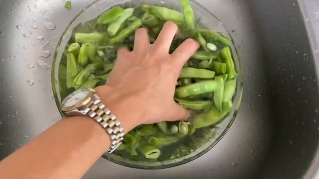 Свежая фасоль/ Готовим фасоль по турецки/ Taze fasulye смотреть онлайн