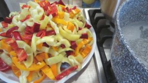 Консервированный перец соломкой! Лечо без томата! Простой рецепт на зиму!