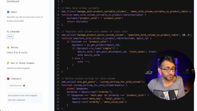 Show how many Products Sold in the Wordpress Dashboards - Code Snippets - CodeSnippets - WP Snippet