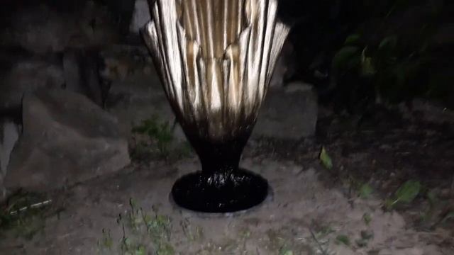 Поделки из цемента. Золотые вазы ручной работы. смотреть онлайн