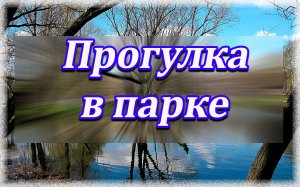 Прогулка в парке.