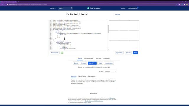 khan academy tic tac toe tutorial