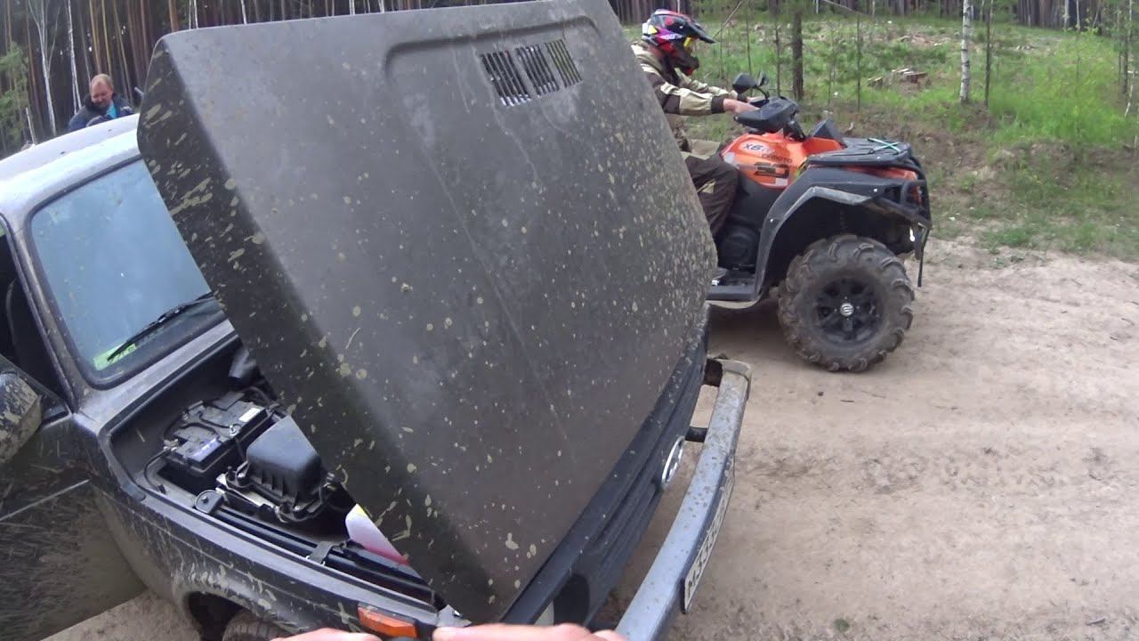 Нива против квадроциклов!! Поездка на озеро Щучье! смотреть онлайн