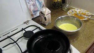 Омлет с бананом.