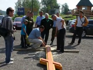 Водружение креста на горе Крестовой