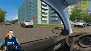 РАБОТАЮ В ЯНДЕКС ТАКСИ НА АРЕНДОВАННОЙ KIA RIO! МАКСИМАЛЬНЫЕ ПРОБКИ В CITY CAR DRIVING + РУЛЬ