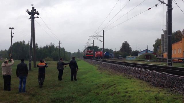 Первый электровоз на Жлобин