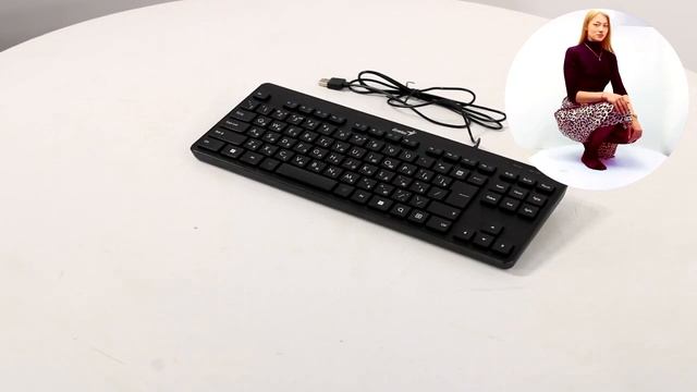 НИКС Компьютерный Супермаркет: видео про Клавиатура Genius LuxeMate 110 Black Проводная #1