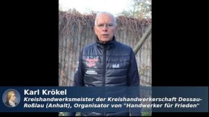 Karl Krökel, Organisator von "Handwerker für Frieden"