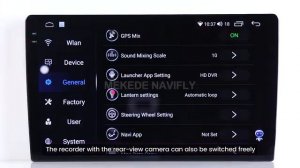 MEKEDE Главный экран  Настройки(карта、запись、YouTube)