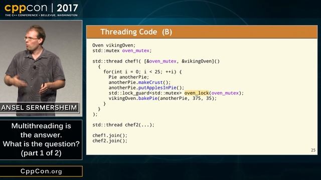 CppCon 2017: Ansel Sermersheim “Multithreading is the answer. What is the question? (part 1 of 2)”