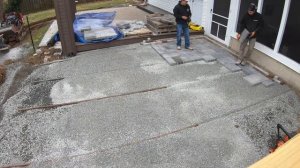 Backyard Makeover Time Lapse Before and After - Ground Level Deck, Paver Patio, and Covered Pergola