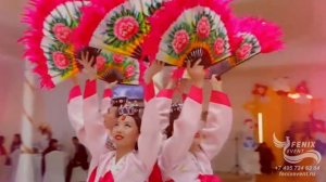 Заказать корейский традиционный танец с веерами на праздник, свадьбу, юбилей в Москве -танец Пучечум