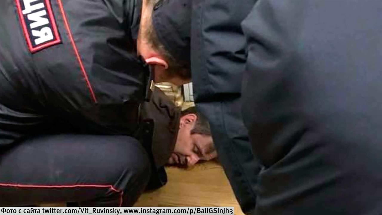 Напавший на ведущую