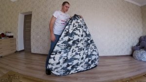Как правильно сложить зимнюю палатку автомат (восьмерка)