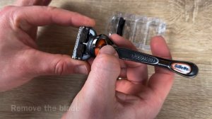 How to replace a Gillette Fusion 5 ProGlide razor blade assembling DIY