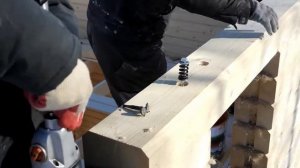 Как использовать пружинный узел сила в брусовых домах