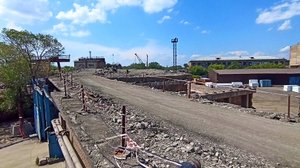 Магнитогорск, поход на Калибровку, улица Кирова, ремонт моста, левобережье (08.06.2021)