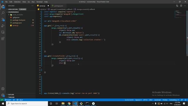 Course NodeJs In Arabic | 32 how we use mongodb module with nodejs