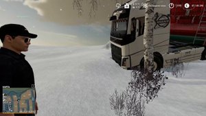 ЗАНЕСЛО В СУГРОБ! ТРАКТОР ВЫТАСКИВАЕТ ГРУЖЕНУЮ ФУРУ! Farming Simulator 19