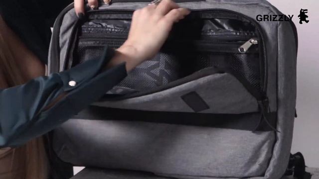 Мужской бизнес-рюкзак / рюкзак-сумка RQ-013-1 от GRIZZLY смотреть онлайн