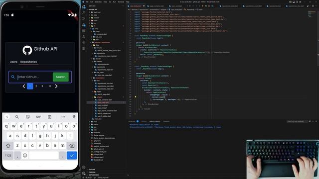 Relaxing Code & Keyboard Sounds: Expanding Our Flutter App with GitHub User Search смотреть онлайн