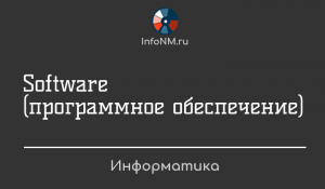 Информатика - Software