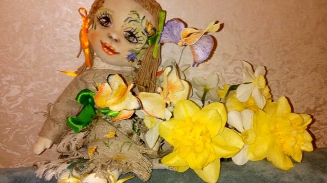 Куклы.Текстильные интерьерные ручной работы куклы. смотреть онлайн