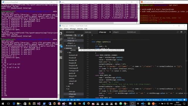 Videodromm MIDI to Websocket router on Raspberry Pi 3 смотреть онлайн