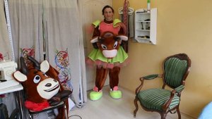 Ростовая кукла Коровка Модница и Бычок | Mascote costumes Cow and Bull