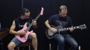 Mr Crowley solos - dual guitar cover