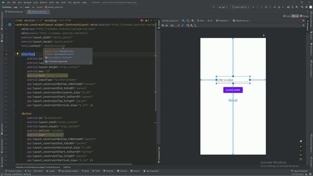 Malayalam Tutorial on How to Use TextView and EditText in Android Studio