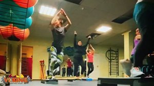 Степ-аэробика 32 счета + симметрия (зеркальная часть)