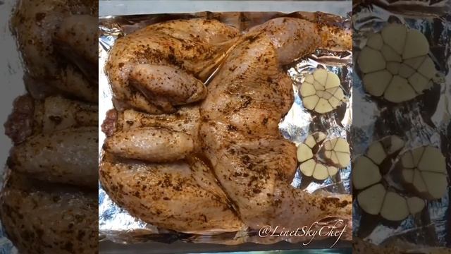 Как запечь курицу в духовке/OVEN ROASTED CHICKEN/КУРА-РЯБА