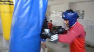 Работа на боксерском мешке 09.08.2021г. Геховит